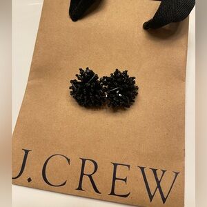 NWOT JCrew Elegant Black Beaded Earrings